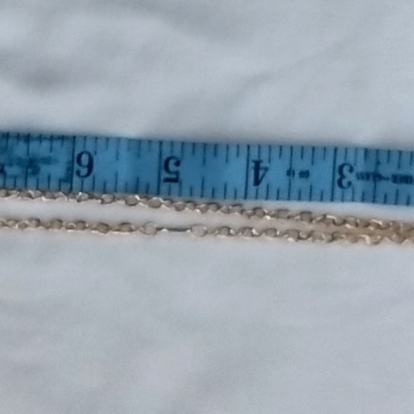 Big & Garish Gold Tone & Rhinestone Studded Evil Eye Pendant on 20" Faux Chain - Picture 6 of 8